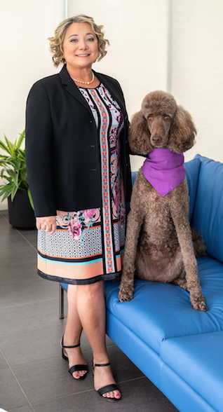 Debbie Mason with Tucker